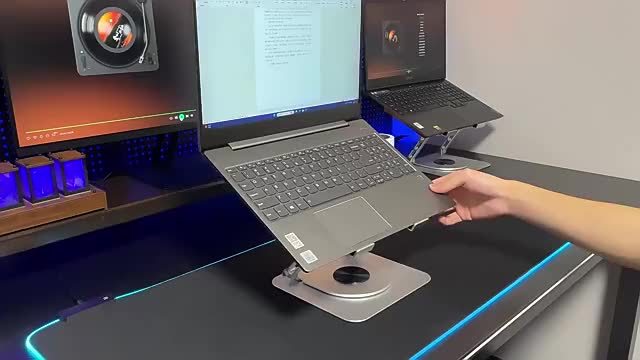 Innovative Laptop Stand Innovative Adjustable Laptop Stand | 360° Swivel Construction, Aircraft-grade Aluminum, 24 Lb. Weight Capacity for 10-17.4\