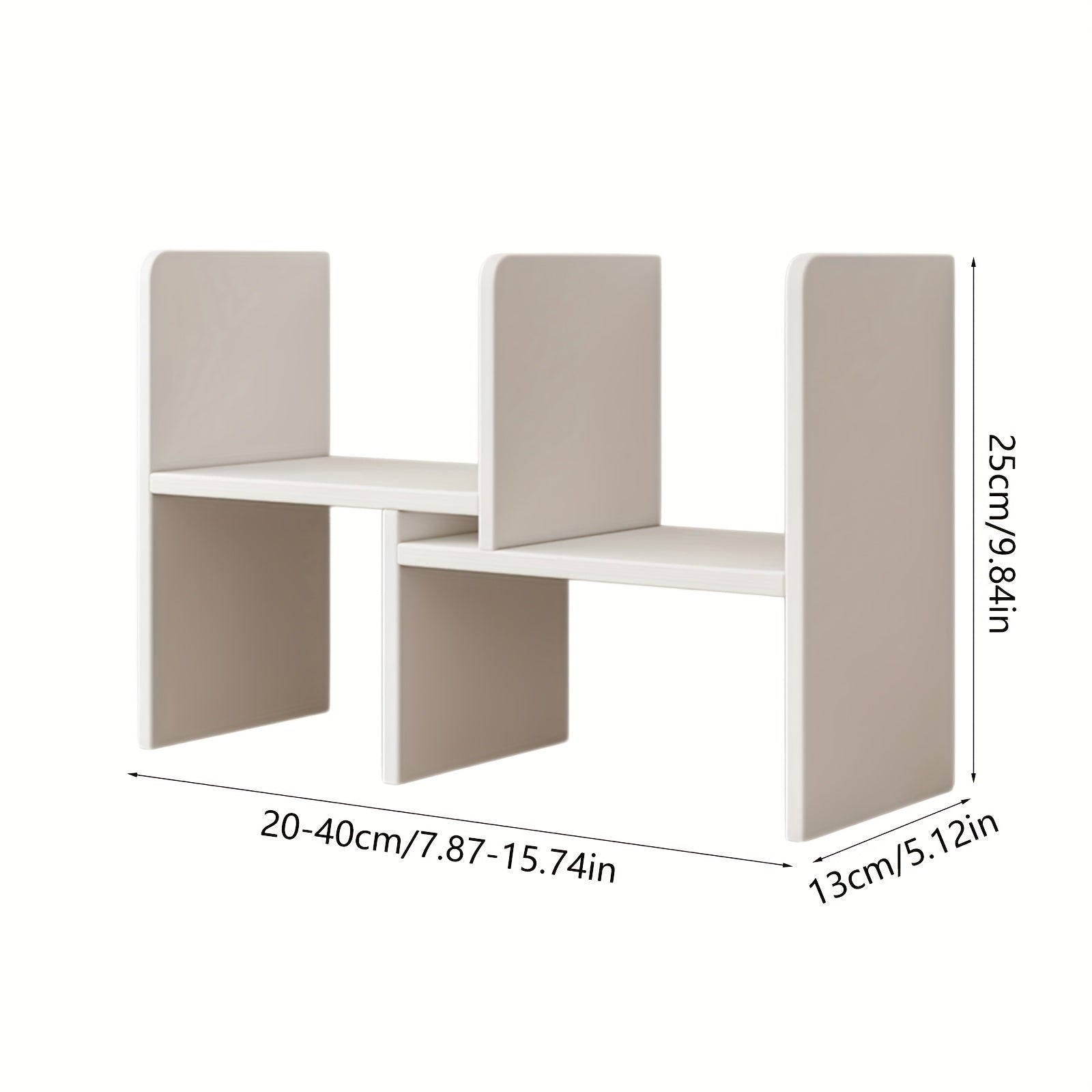 Retractable Bookshelf Desktop Bookshelf Wooden Shelf Multi-layer Storage Rack Suitable for Desktop Storage Books And Items