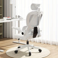 XUEGW Ergonomic Office Chair for Comfort at Home, Adjustable High Back Mesh Chair with Lumbar Support And Flip-Up Arms, Ideal for Work, Study, And Gaming