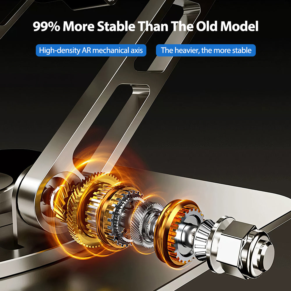 Adjustable Aluminum Laptop Desk Stand with a 360° Rotating Bracket, Foldable Design, And Ergonomic Features for Optimal Laptop Support