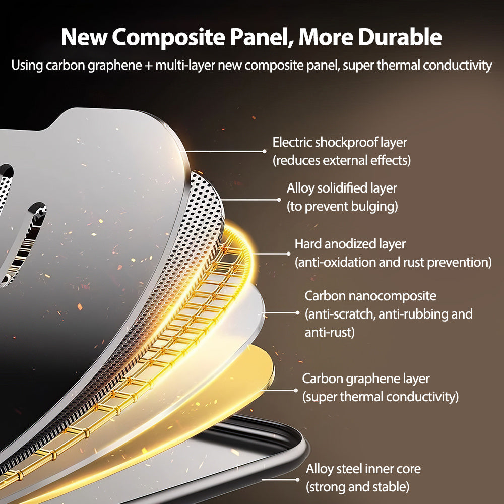 Adjustable Aluminum Laptop Desk Stand with a 360° Rotating Bracket, Foldable Design, And Ergonomic Features for Optimal Laptop Support