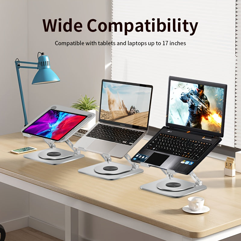 Innovative Laptop Stand Innovative Adjustable Laptop Stand | 360° Swivel Construction, Aircraft-grade Aluminum, 24 Lb. Weight Capacity for 10-17.4\