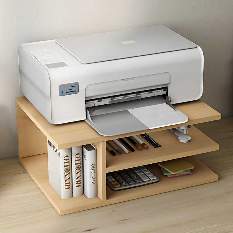 Desktop Organizer for Office: Storage for Files, Stationery, And A4 Paper, Multi-tier Storage for Student Dorms Or Home Use, Available In Multiple Colors, Simple And Practical, Printer Stand