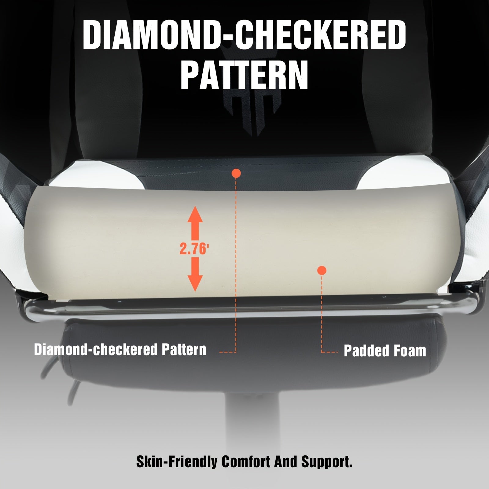 Game Chair With Footrest And Lumbar Support Gaming Chair, Video Chair, Ergonomic Computer Chair Height Adjustable With Swivel Seat And Headrest