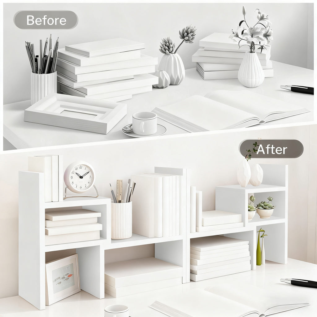 Desktop Bookshelf Organizer, 15.8\
