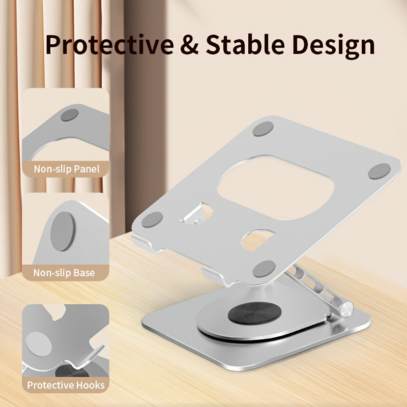 Innovative Laptop Stand Innovative Adjustable Laptop Stand | 360° Swivel Construction, Aircraft-grade Aluminum, 24 Lb. Weight Capacity for 10-17.4\