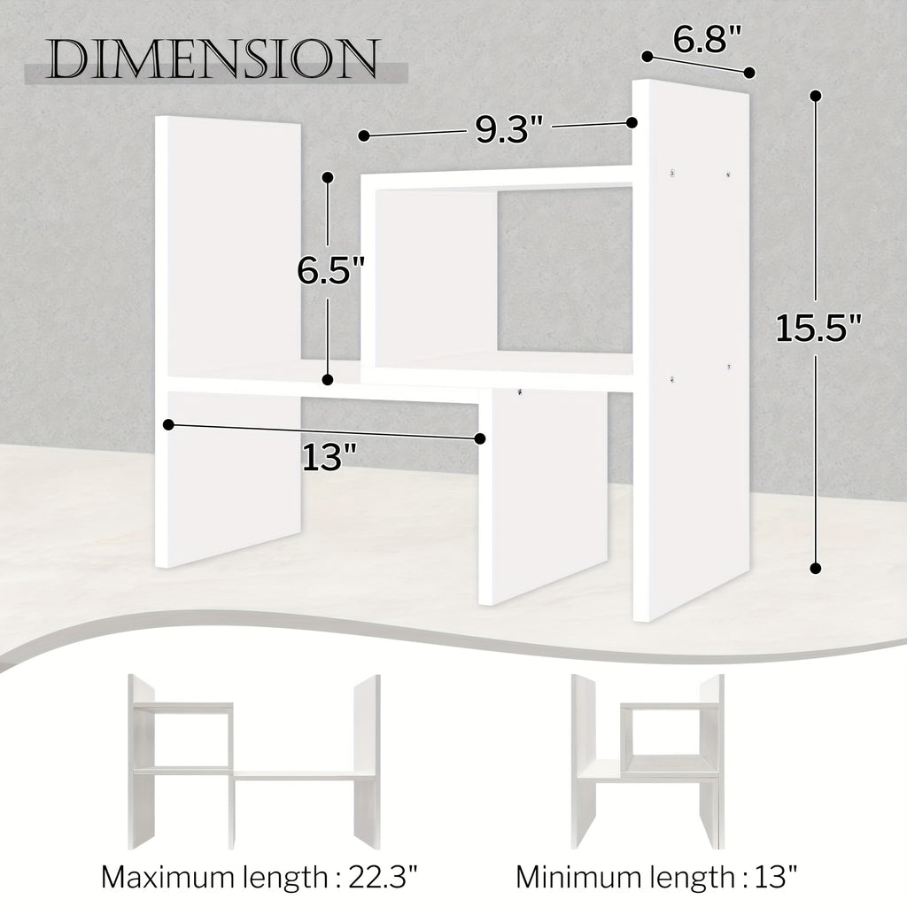 Desktop Bookshelf Organizer, 15.8\