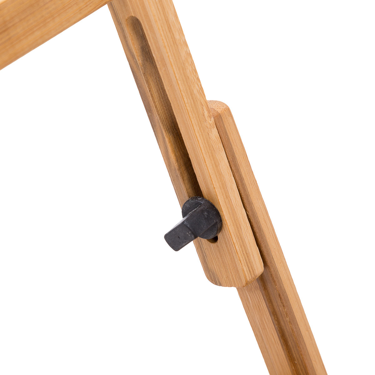 Multi Function Bamboo Lapdesk Table Laptop Stand Breakfast Trays Bed Serving Tray - Adjustable Legs - Portable & Foldable - Tilting Top Angles - Large Size