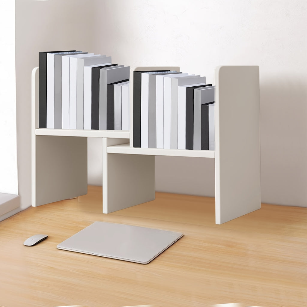 Retractable Bookshelf Desktop Bookshelf Wooden Shelf Multi-layer Storage Rack Suitable for Desktop Storage Books And Items