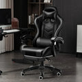 Ergonomic High-Back Office Gaming Chair with Lumbar Support & Footrest - Adjustable Linkage Armrests, Foam Cushion, Heavy-Duty Metal Frame Computer Desk Chair Suitable for Office & Gaming Chairs