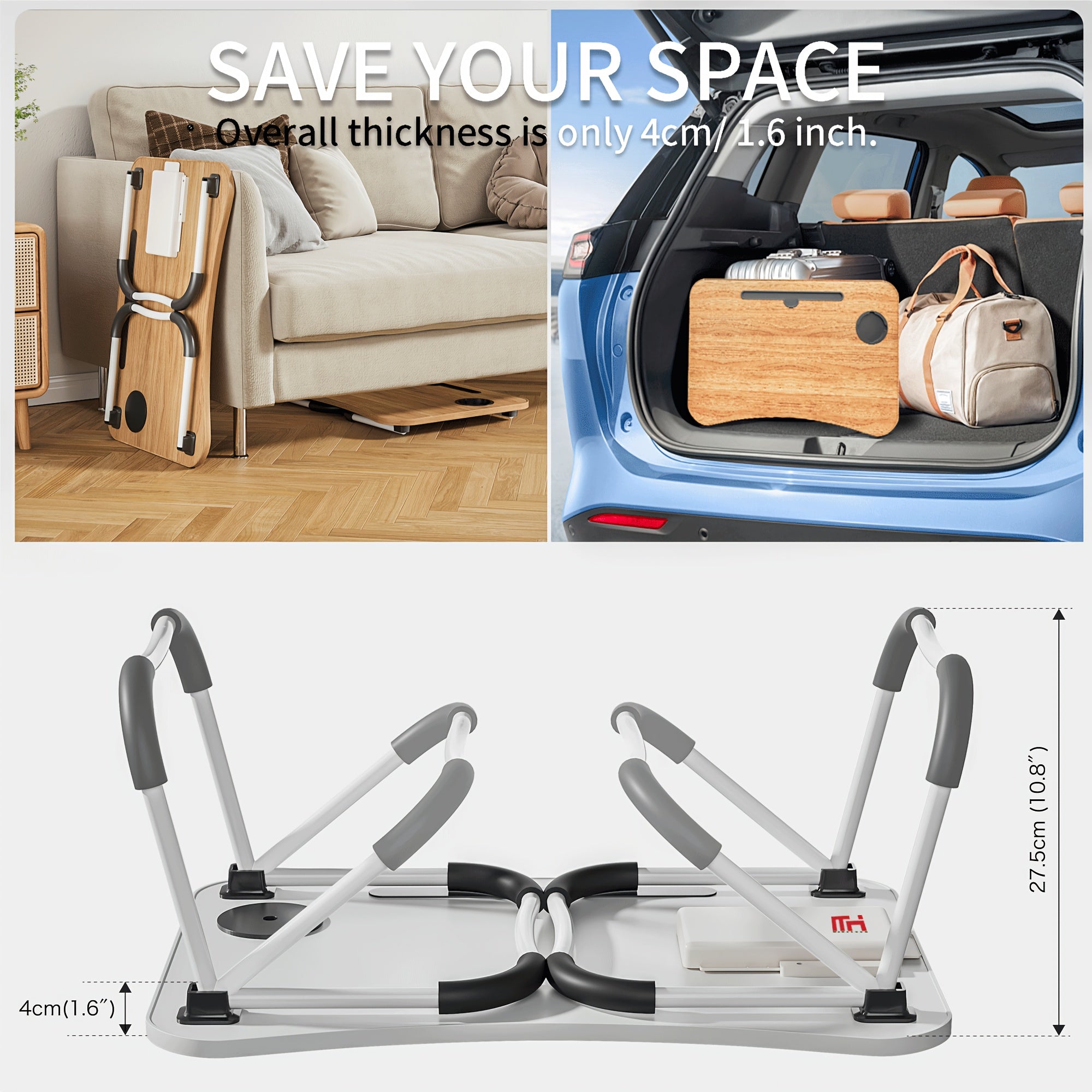 Laptop Bed Desk Table Tray Stand with Cup Holder\u002FDrawer for Bed\u002FSofa\u002FCouch\u002FStudy\u002FReading\u002FWriting On Low Sitting Floor Large Portable Foldable Lap Desk Bed Trays for Eating and Laptops